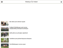 Tablet Screenshot of malatyaozhaber.com